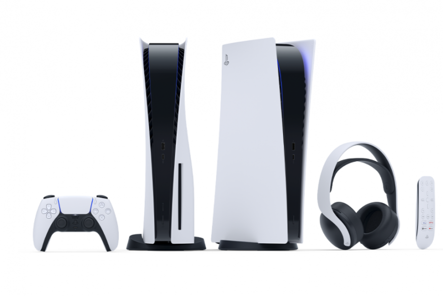 The+New+Playstation+5%2C+and+some+of+its+Accessories.