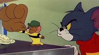 Tom and Jerry episode: Jerrys Cousin
A great example of early slapstick humor, based around the physcial gag of a large hand, and a confused target.