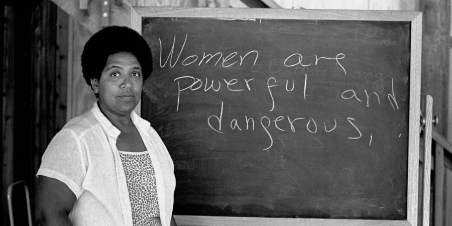1983:  Caribbean-American writer, poet and activist Audre Lorde.  