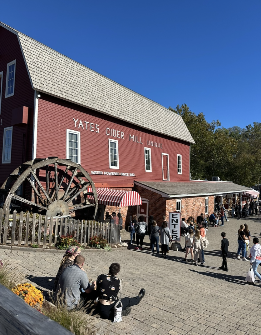 Yates Cider Mill entrance and store.