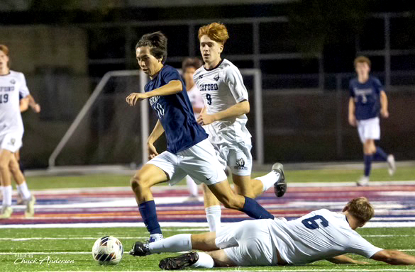 Senior Kai Neilsen playing against Oxford