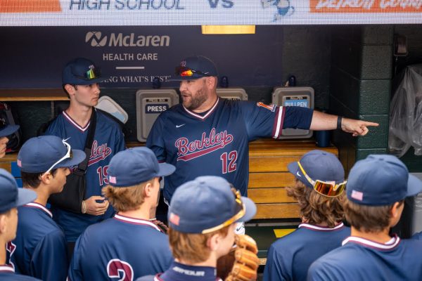 Mr. Rawlik coaching Berkley boys baseball