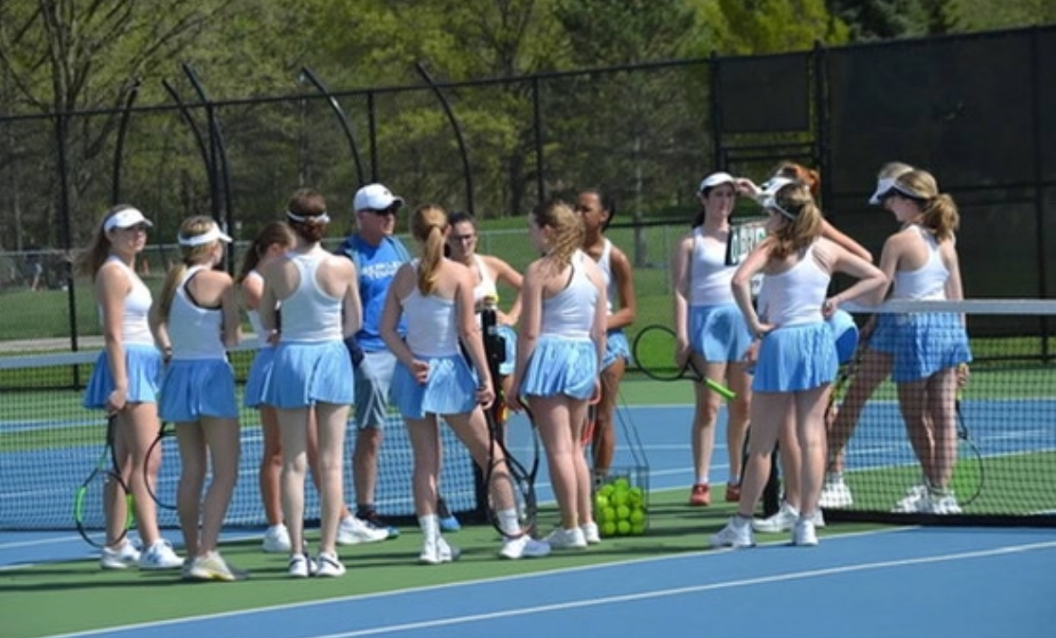 Berkley Girls Varsity Tennis Before Playing Royal Oak.