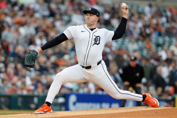 Sep 6, 2025; Detroit, Michigan, USA;  Detroit Tigers pitcher Tarik Skubal (29) pitches in the first inning against the Chicago White Sox at Comerica Park. Mandatory Credit: Rick Osentoski-Imagn Images