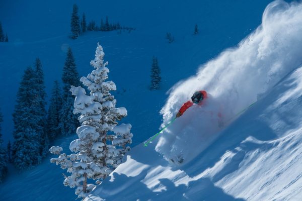 A man skiing 