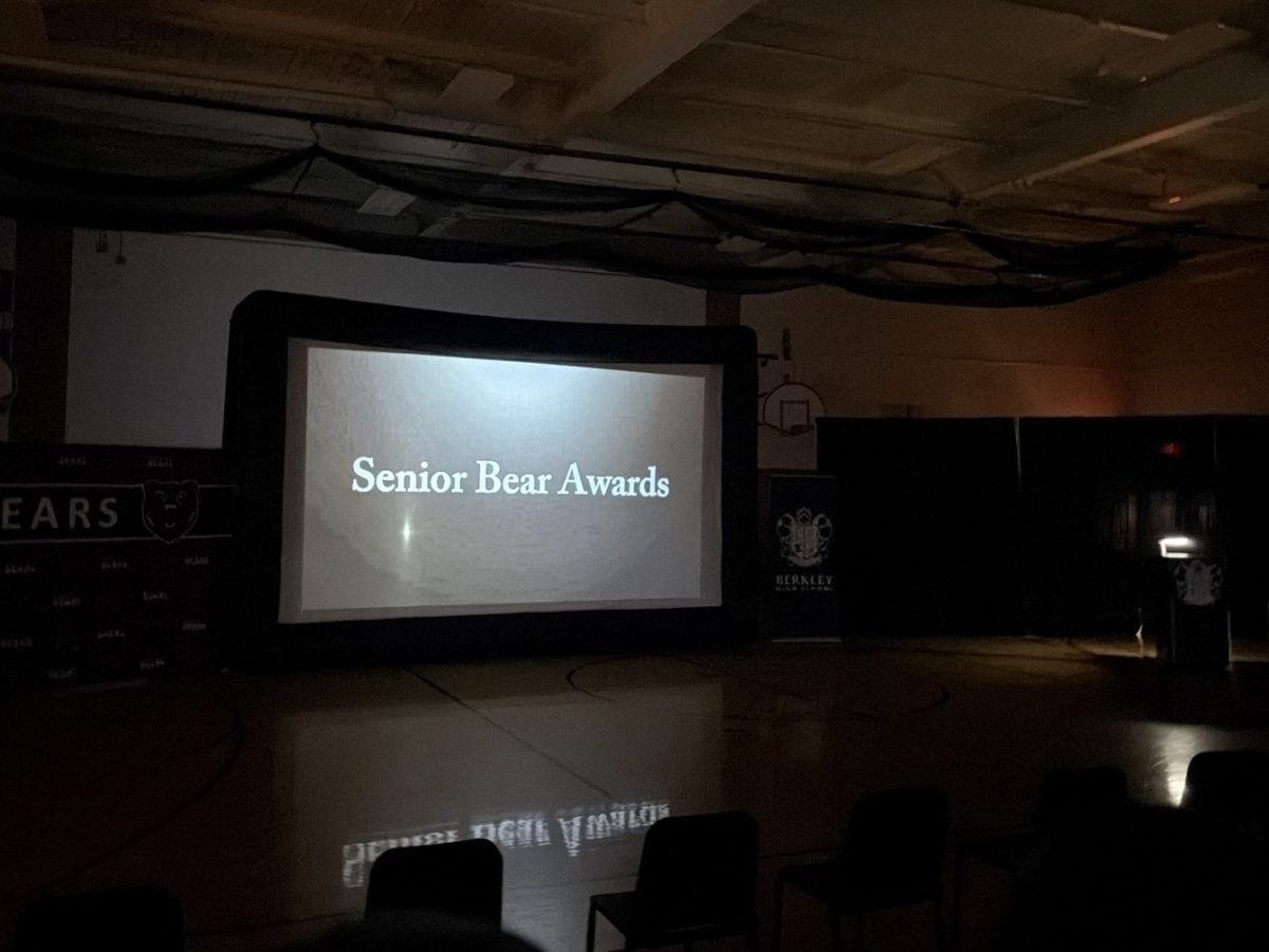 The opening slide for the award show (photo by Katelin Sills)