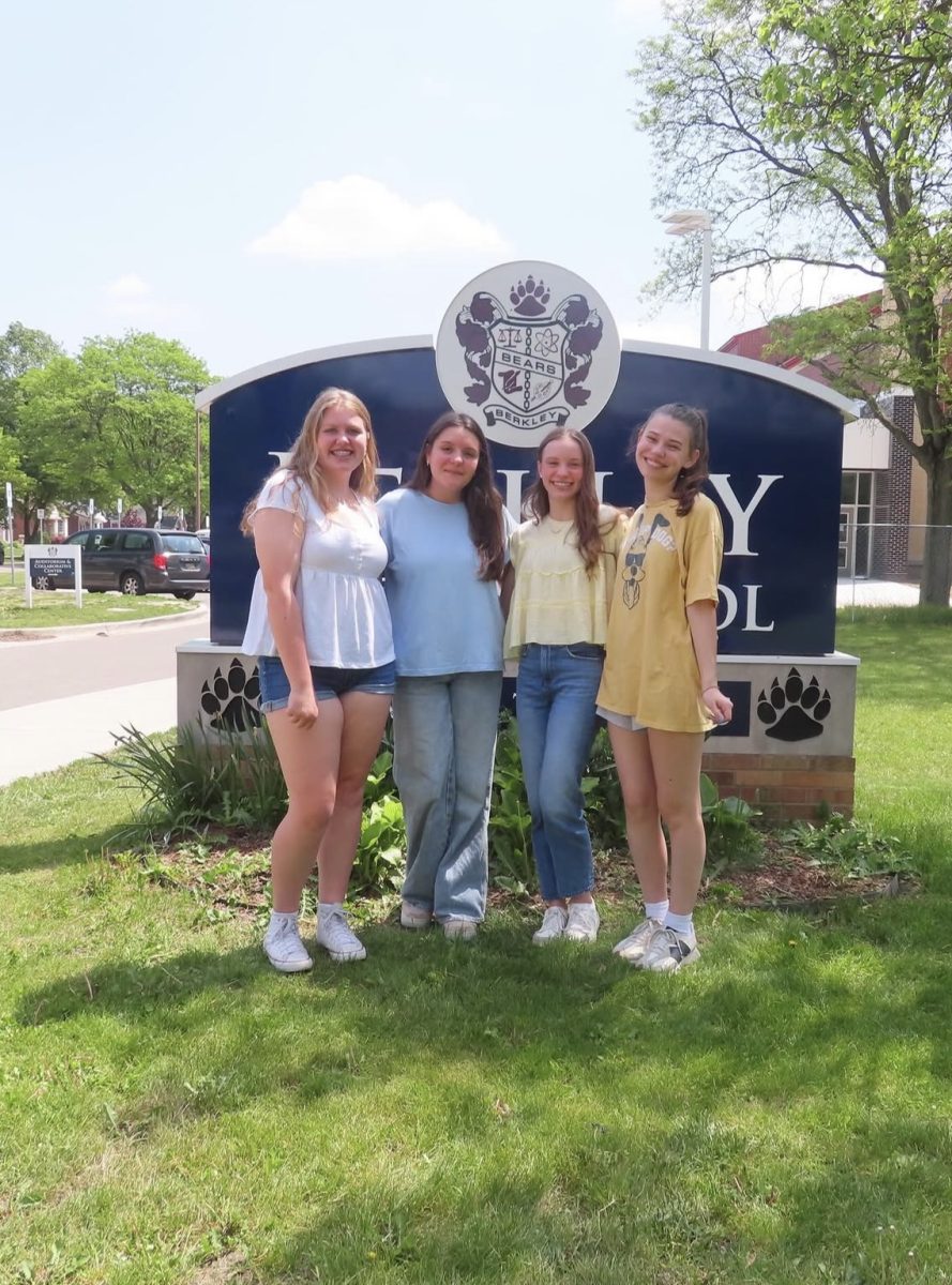 2026-27 Student Leadership board members in front of Berkley High School. Photo by Lyla Anantharam.